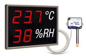 led display monitoring temperature humidity nda 100 3 2 th r with external sensor