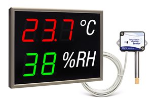 led display monitoring temperature humidity nda 100 3 2 th rg with external sensor