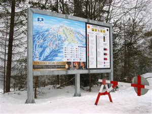 led display ski trails legend