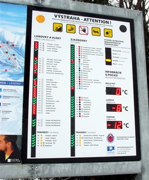 led display ski trails legend3