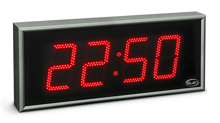 Digital clock for displaying time, date and temperature</br>NDC 160/4 R H20