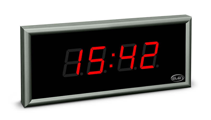 Digital clock for displaying time, date and temperature</br>NDC 57/4 R