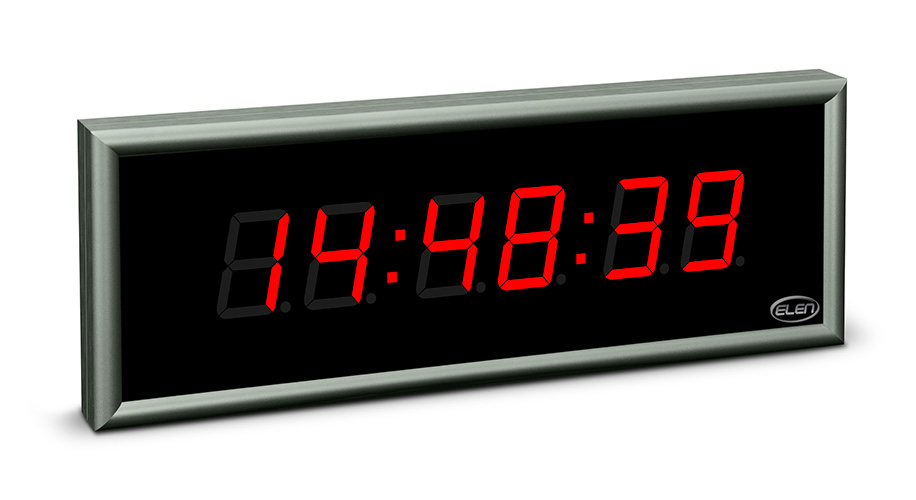 Digital clock for displaying time, date and temperature</br>NDC 57/6 R