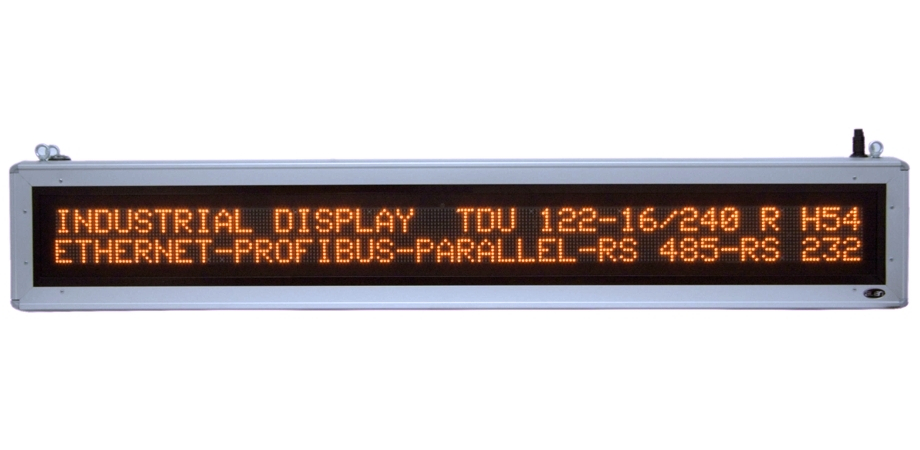 Led outlet text display